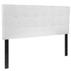 Flash Furniture Full Bedford, Headboard, White Fabric HG-HB1704-F-W-GG